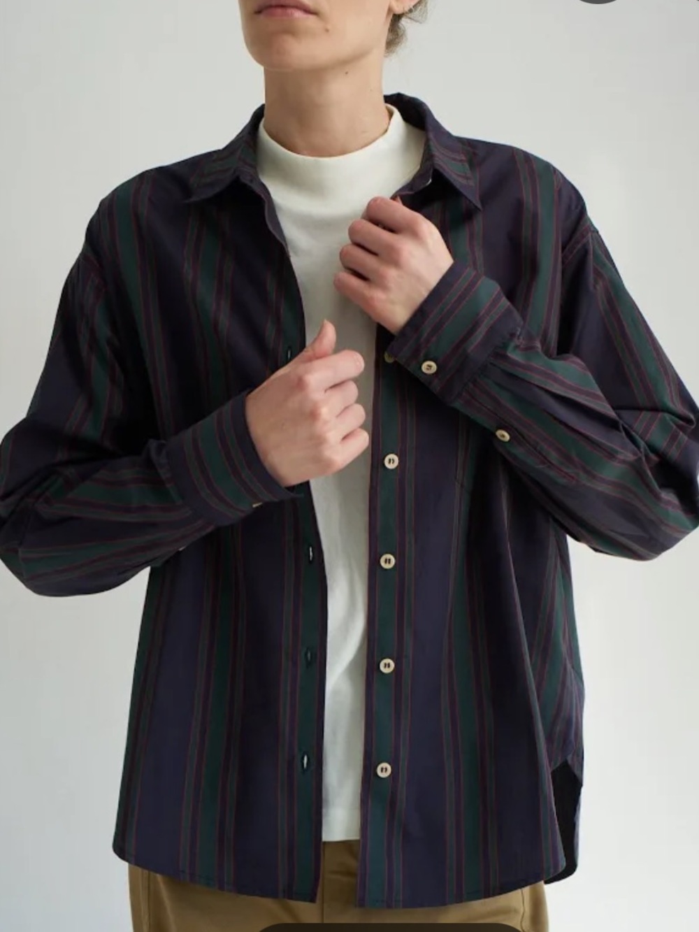 Jamie Haller Weekend Shirt in Tartan Stripe - Picture 1 of 6